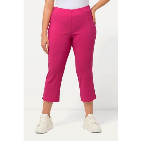 Ulla Popken  Pantalon en bengaline stretch, longueur 3/4 et taille élastique 