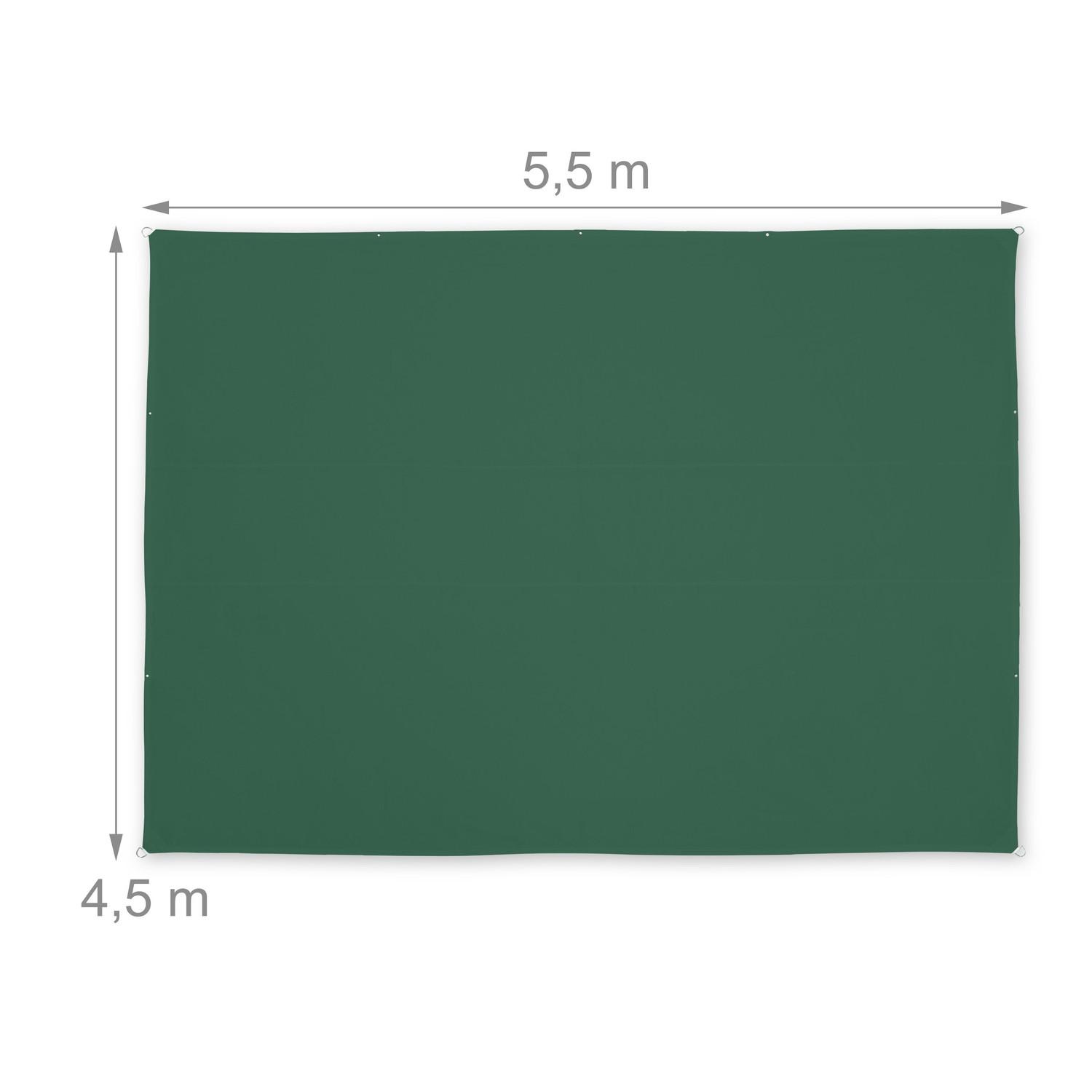 B2X Voile d'ombrage rectangulaire vert  