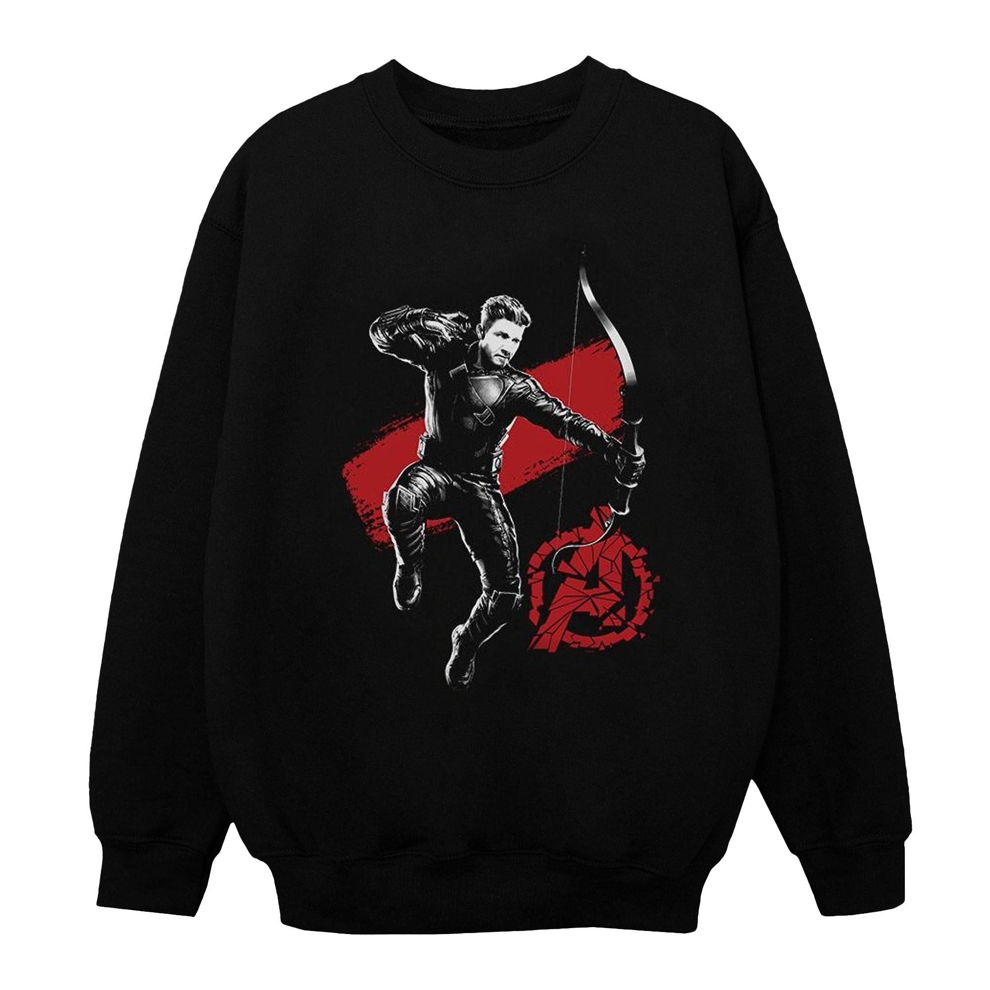 Image of Avengers Endgame Mono Hawkeye Sweatshirt Unisex Schwarz 128