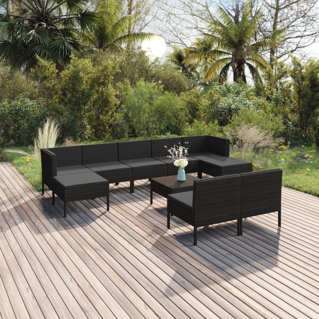 VidaXL set da giardino Polirattan  