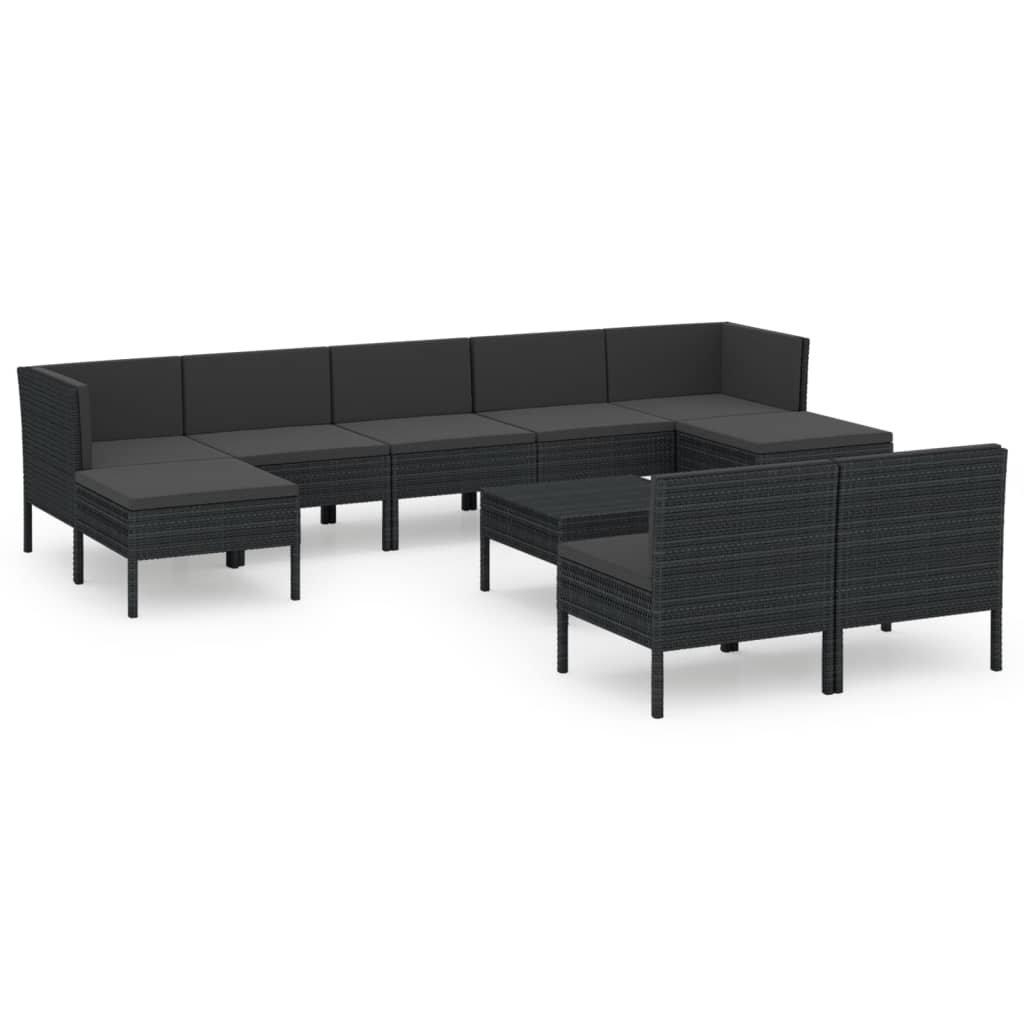 VidaXL Garten-sofagarnitur poly-rattan  