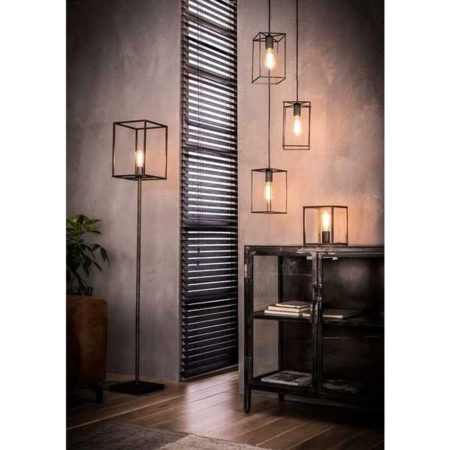 mutoni Lampe de table Cubic finition argent antique  