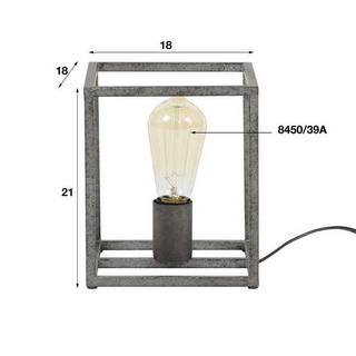 mutoni Tischleucht Cubic Altsilber Finish  