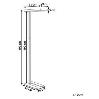 Beliani Lampadaire en Aluminium Moderne TAURUS  