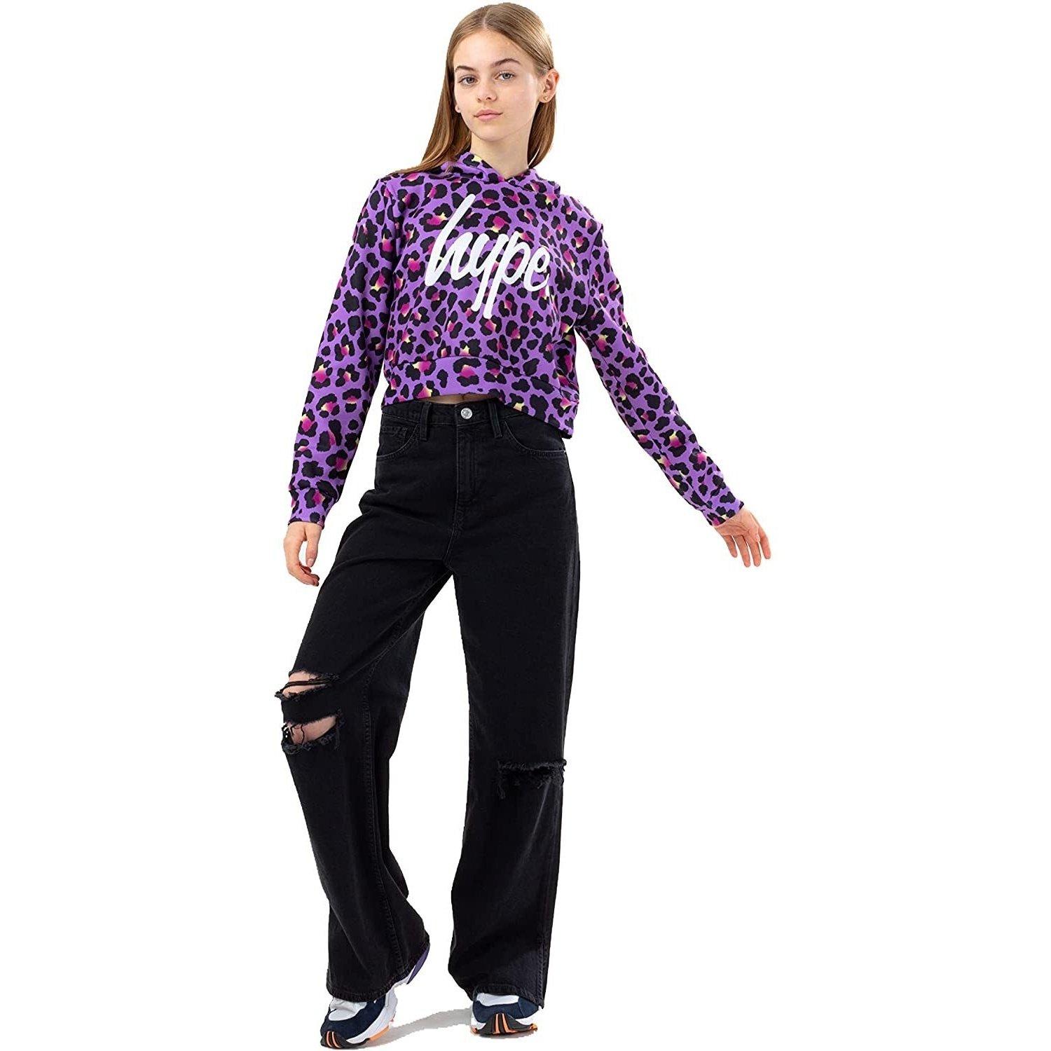 Image of Kurzes Hoodie Mädchen Flieder 104