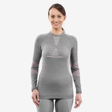 WEDZE Sous v tement thermique de ski femme 900 laine m rinos