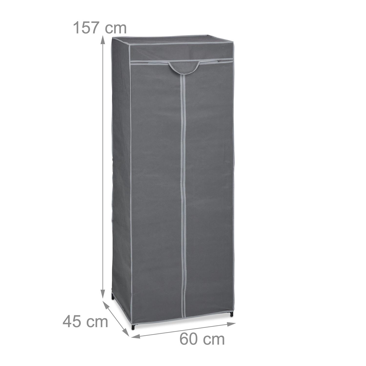 Northix Armoire en tissu avec tringle à vêtements  