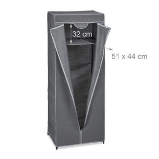 Northix Armoire en tissu avec tringle à vêtements  