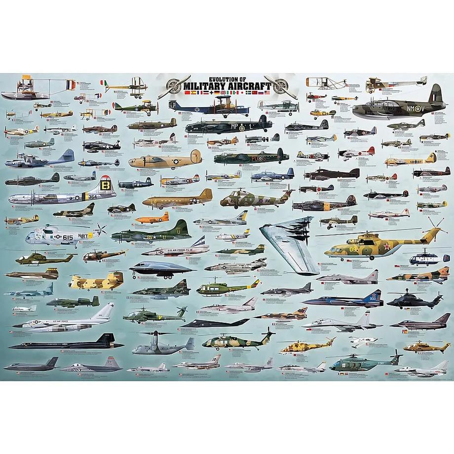 Eurographics  Puzzle Kriegsflugzeuge Evolution (2000Teile) 