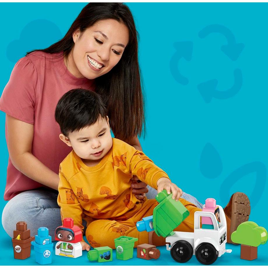 MEGA BLOKS  Green Town Sortier- und Recycling-Team (18Teile) 