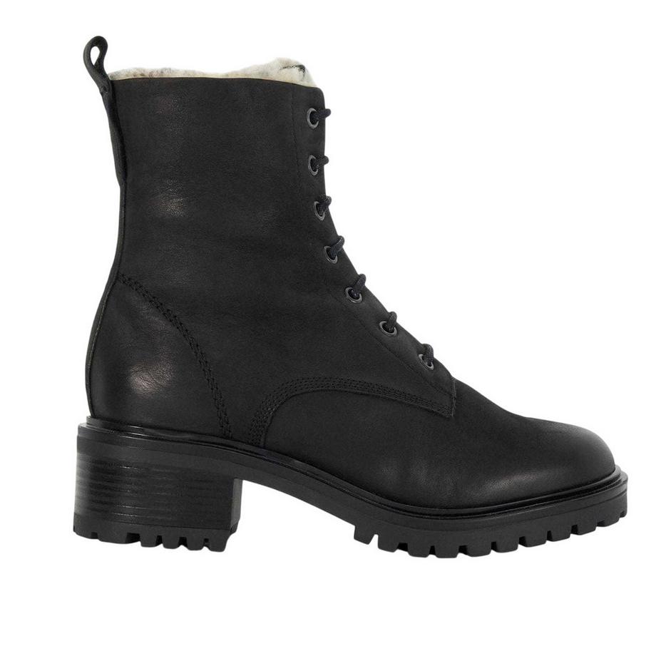 Springerstiefel , Leder, Blockabsatz