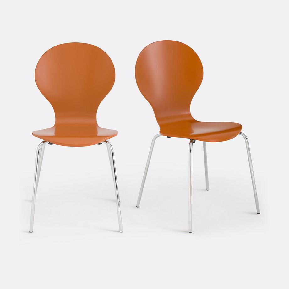 2er-Set Stapelstühle Lenon