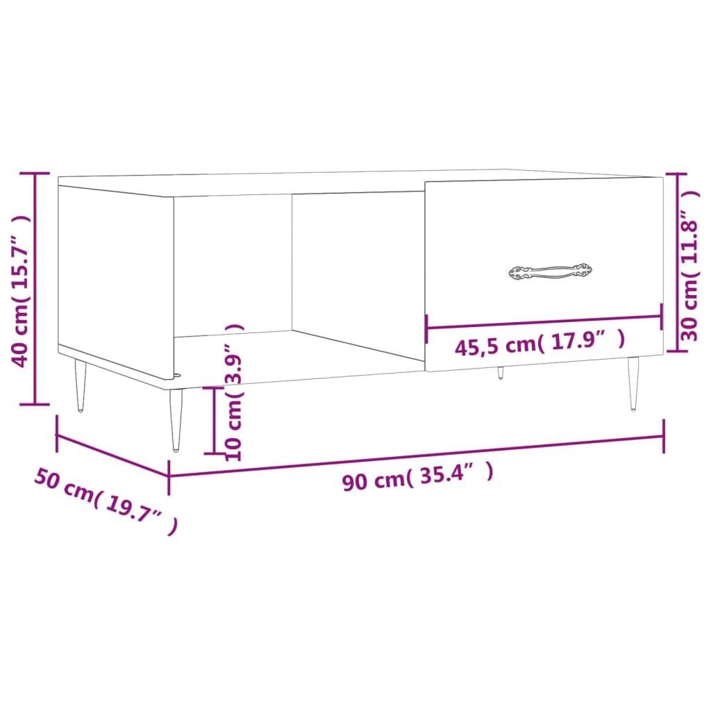 VidaXL Table basse bois d'ingénierie  