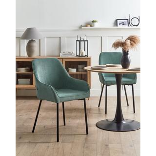 Beliani Set di 2 sedie da pranzo en Velluto a coste Retrò LOVERNA  