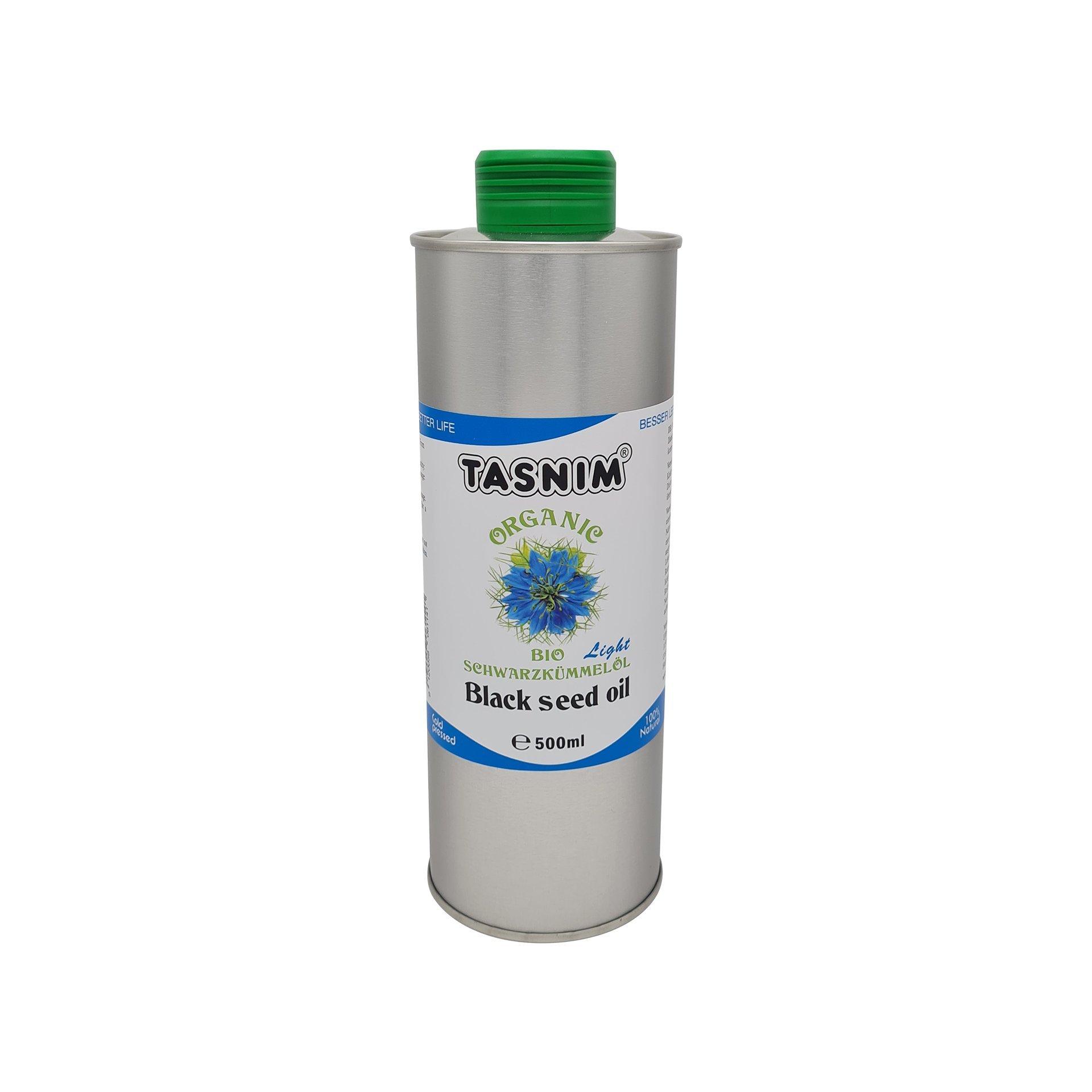 Tasnim  Olio di cumino nero biologico leggero, egiziano - 500ml 