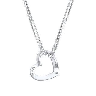 Elli  Halskette Herz Symbol Mit Kristall 