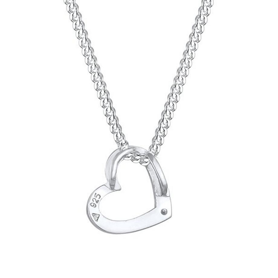 Elli  Halskette Herz Symbol Mit Kristall 