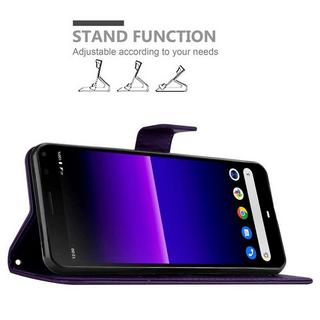 Cadorabo  Housse compatible avec Sony Xperia 8 - Coque de protection au design floral avec fermeture magnétique, fonction de support et emplacements pour cartes 