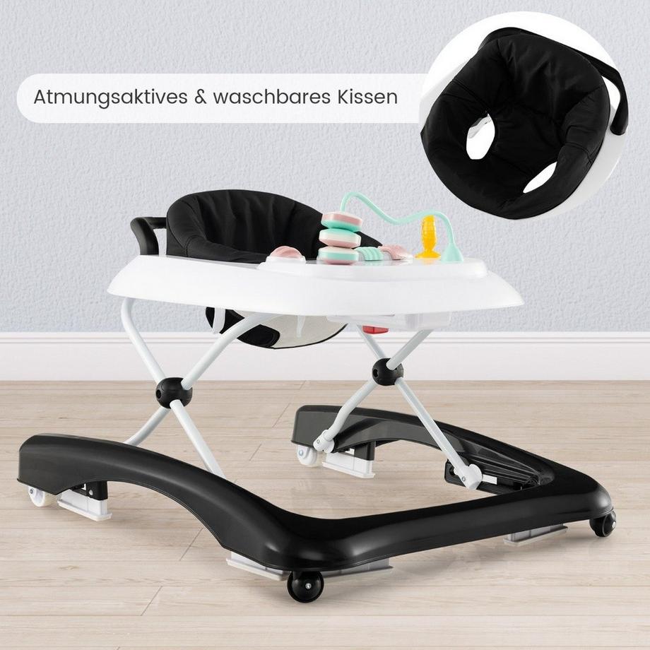 Northix  Trotteur pliable 3 en 1 avec hauteur et réglage réglables. Vitesse Noir 