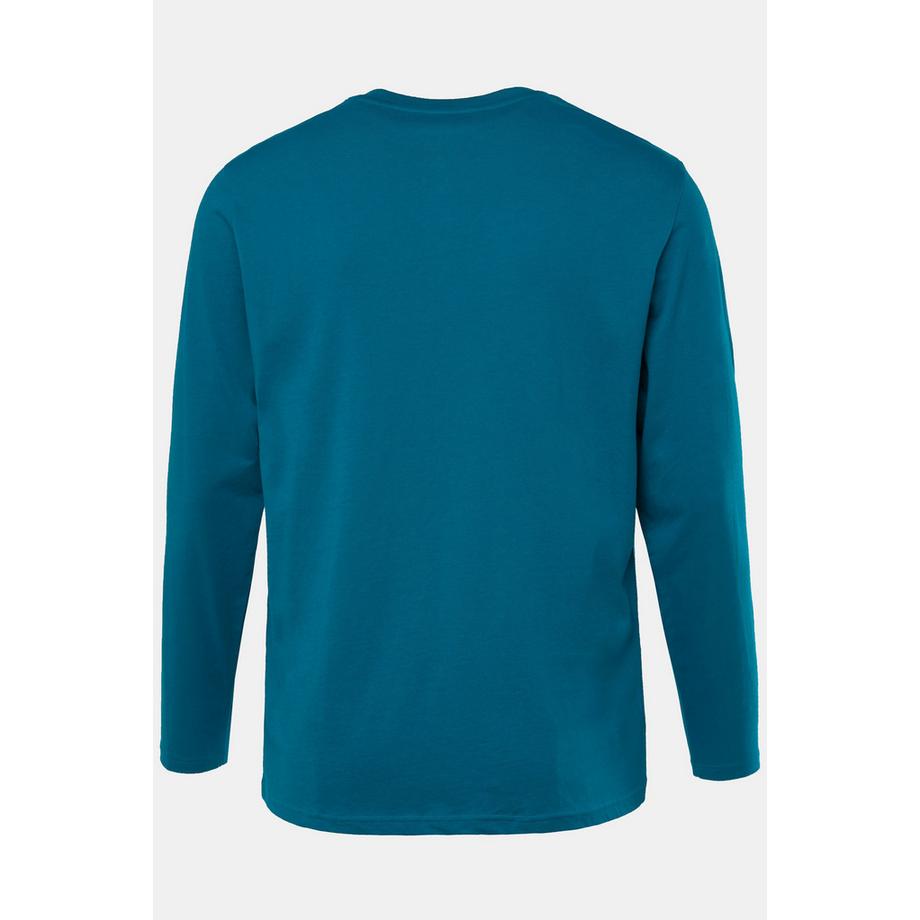 JP1880 Maglia Henley basica a maniche lunghe con abbottonatura  