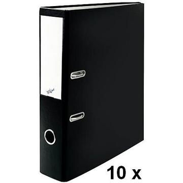 BÜROLINE Ordner 7cm 670081 schwarz, 10 Stück A4