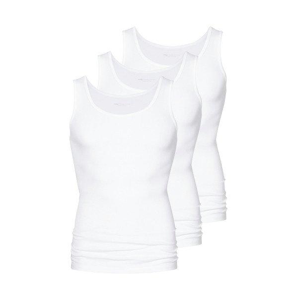 Image of 3er Pack Casual Cotton - Unterhemd Tanktop Herren Weiss S