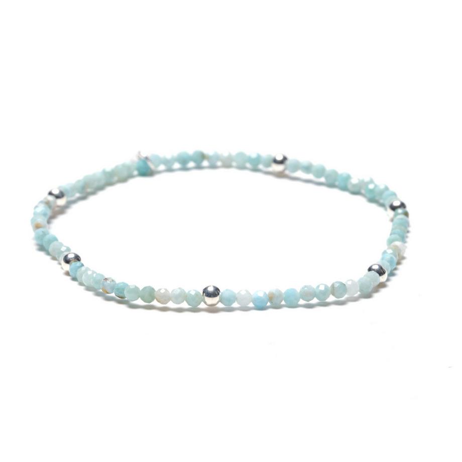 Gina  Armband mit Larimar Edelsteinen
