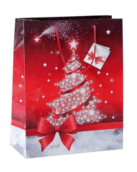 Image of Geschenktasche Sparkling Tree Gt022 Glanz 260x330x120mm 5 Stk. Unisex 5 Pezzi