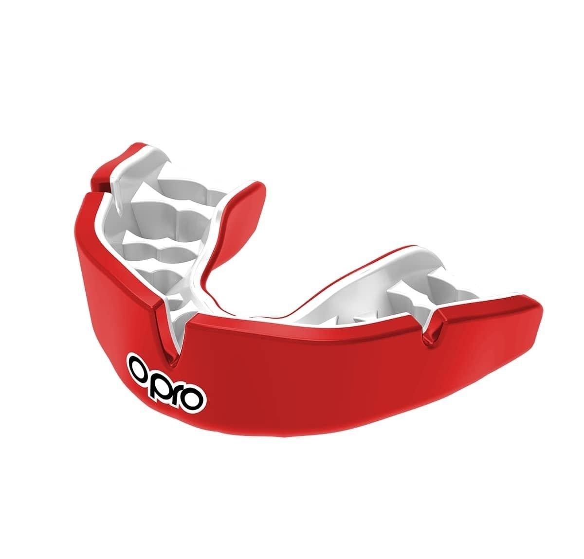 Image of Opro Instant Custom Jr Single Colour - Red/white Unisex Rot ONE SIZE