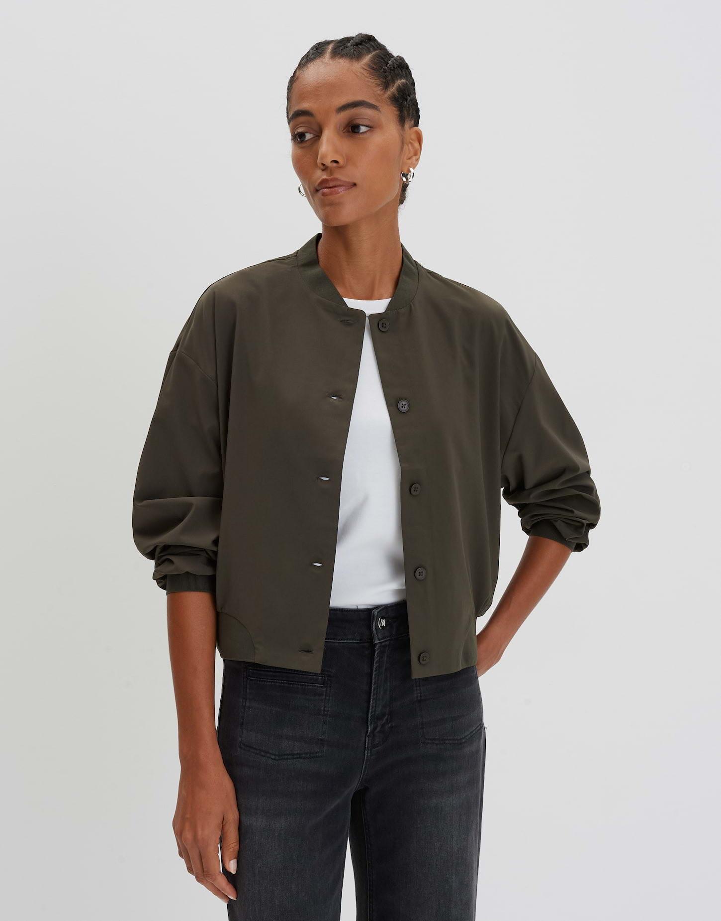 Image of Blouson Narlie Schmal Zulaufend Unisex Dunkelgrün 40