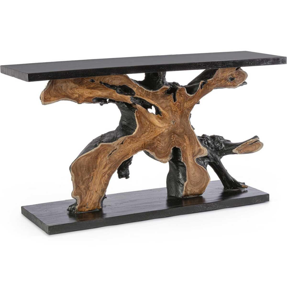 mutoni Console Marwood nature noir 150x40x80  