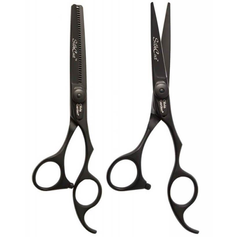 Image of Silkcut Matt Black 2er-set 5,75'+ Effilierschere Eur Unisex Schwarz 5.75"