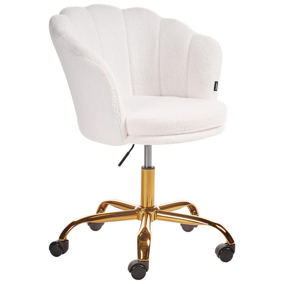 Beliani Chaise de bureau en Bouclé Glamour MONTICELLO  