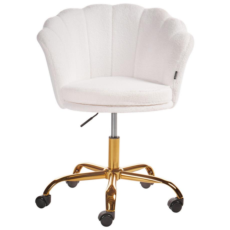 Beliani Chaise de bureau en Bouclé Glamour MONTICELLO  