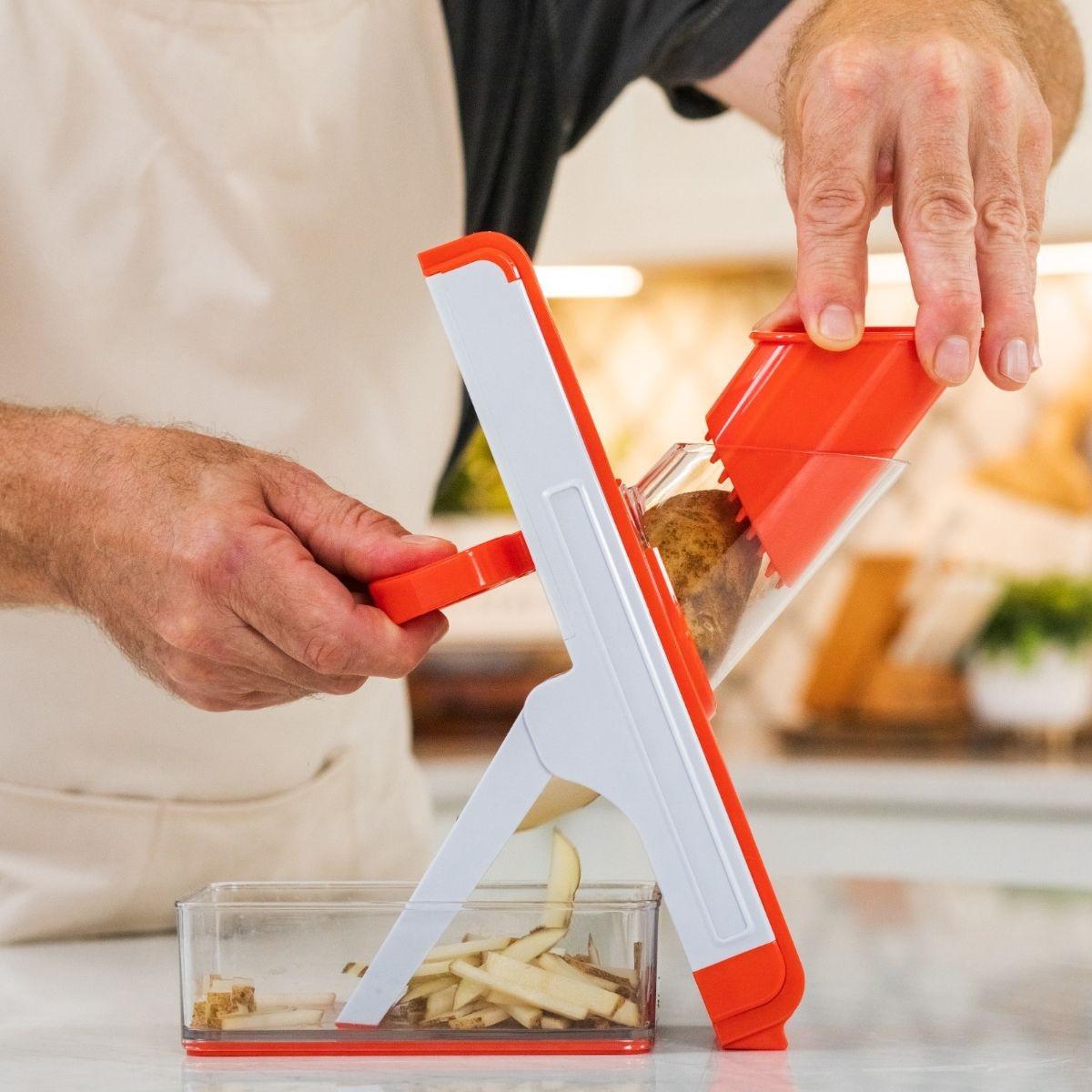 Orange Donkey Zippy Slicer – Sicherheitsschneider Mandoline – Rot  