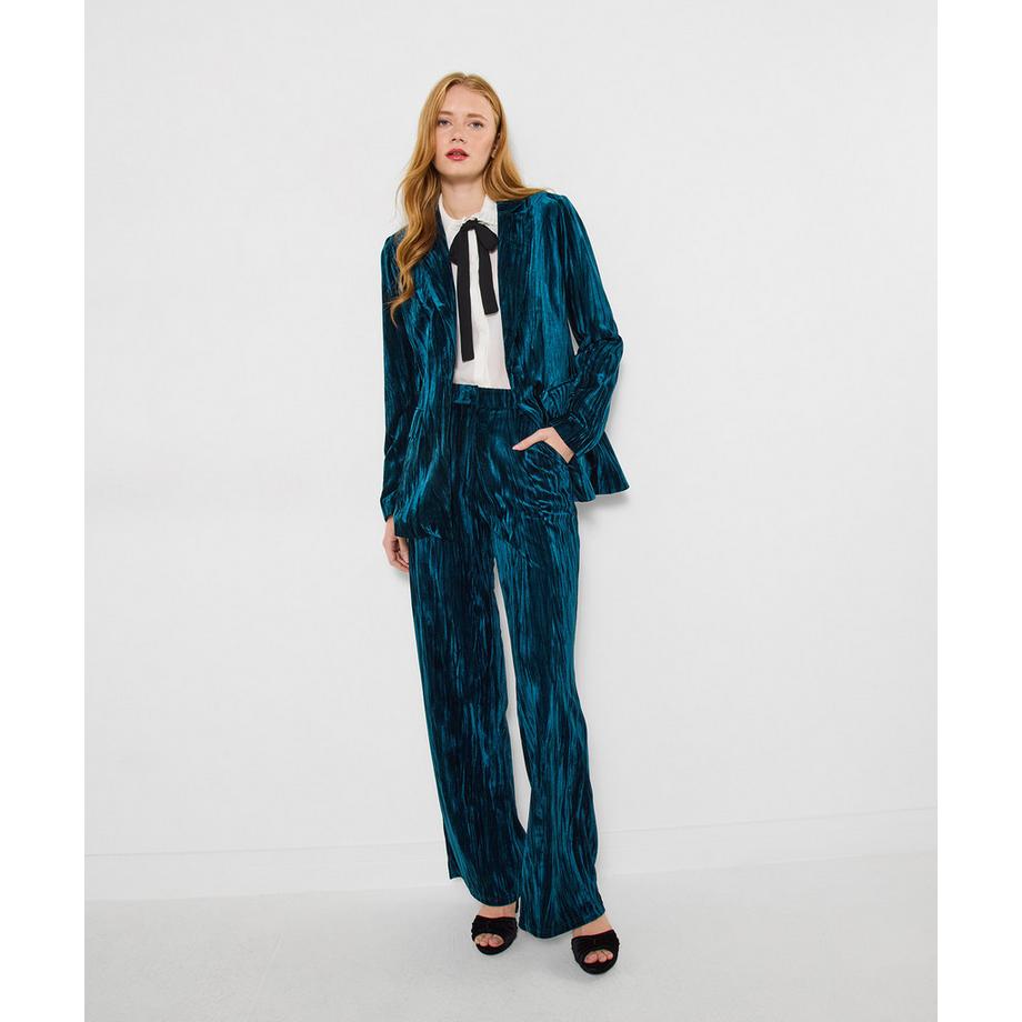 Veste en velours froissé