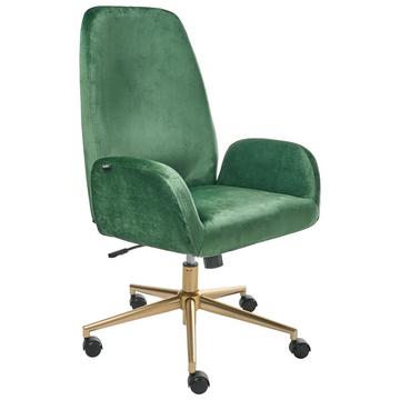 Chaise de bureau en Velours Moderne CLARE