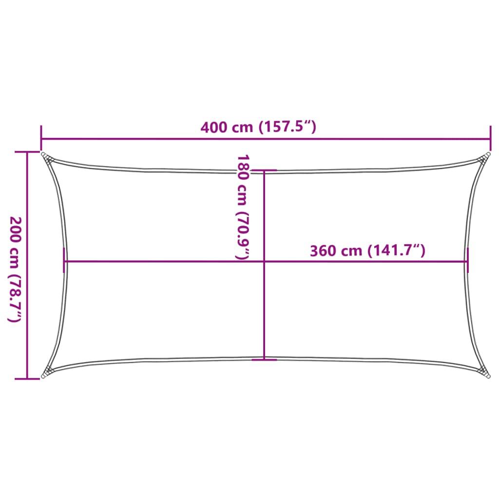 VidaXL Voile solaire  