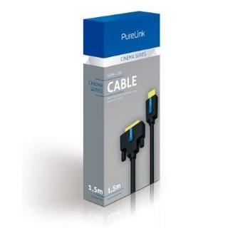 PureLink  PureLink CS1300-015 câble vidéo et adaptateur 1,5 m HDMI DVI Noir 