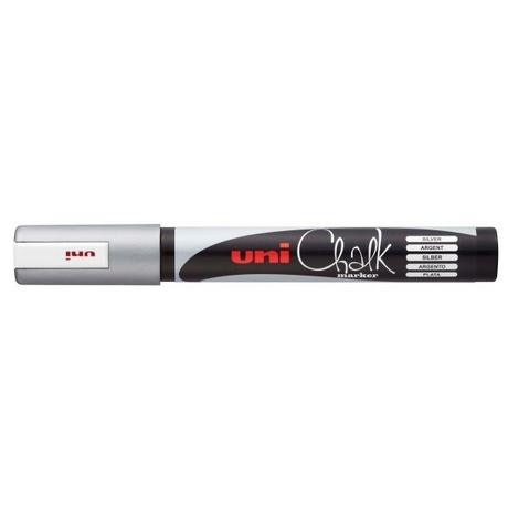 uni-ball UNI-BALL Chalk Marker 1.8-2.5mm PWE5M SILVER silber, Rundspitze  