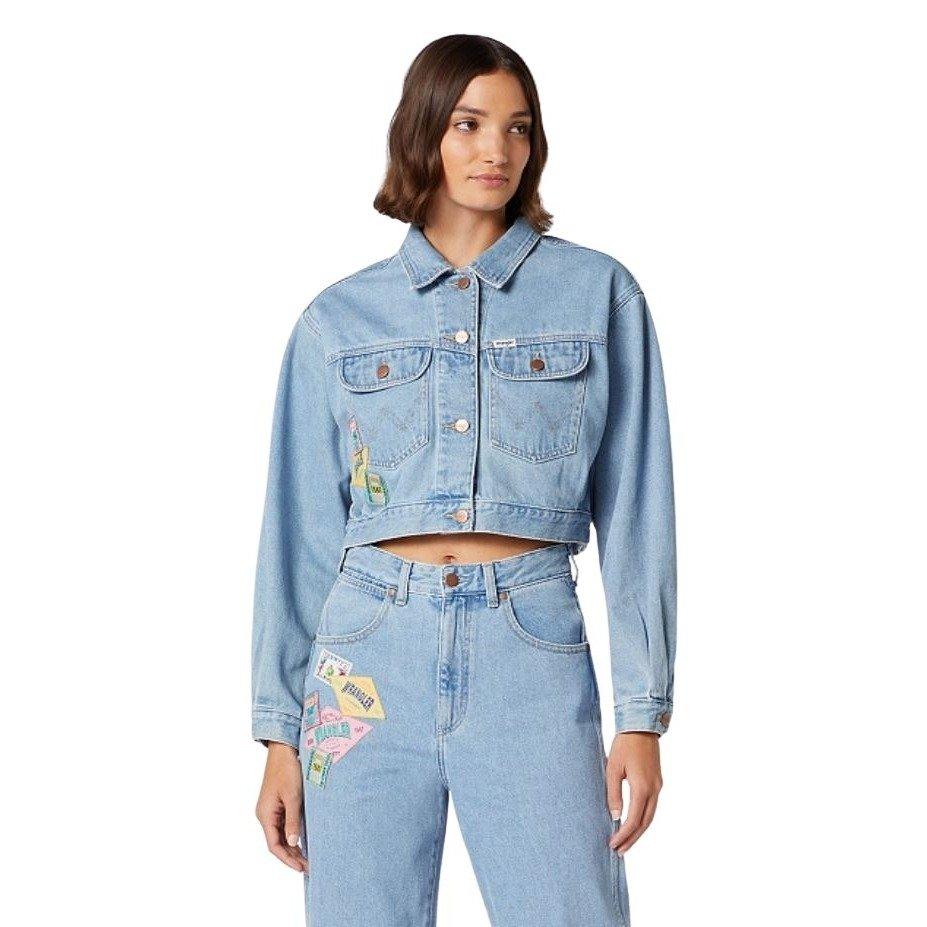 Wrangler  giacca en jean cropped top 80's 