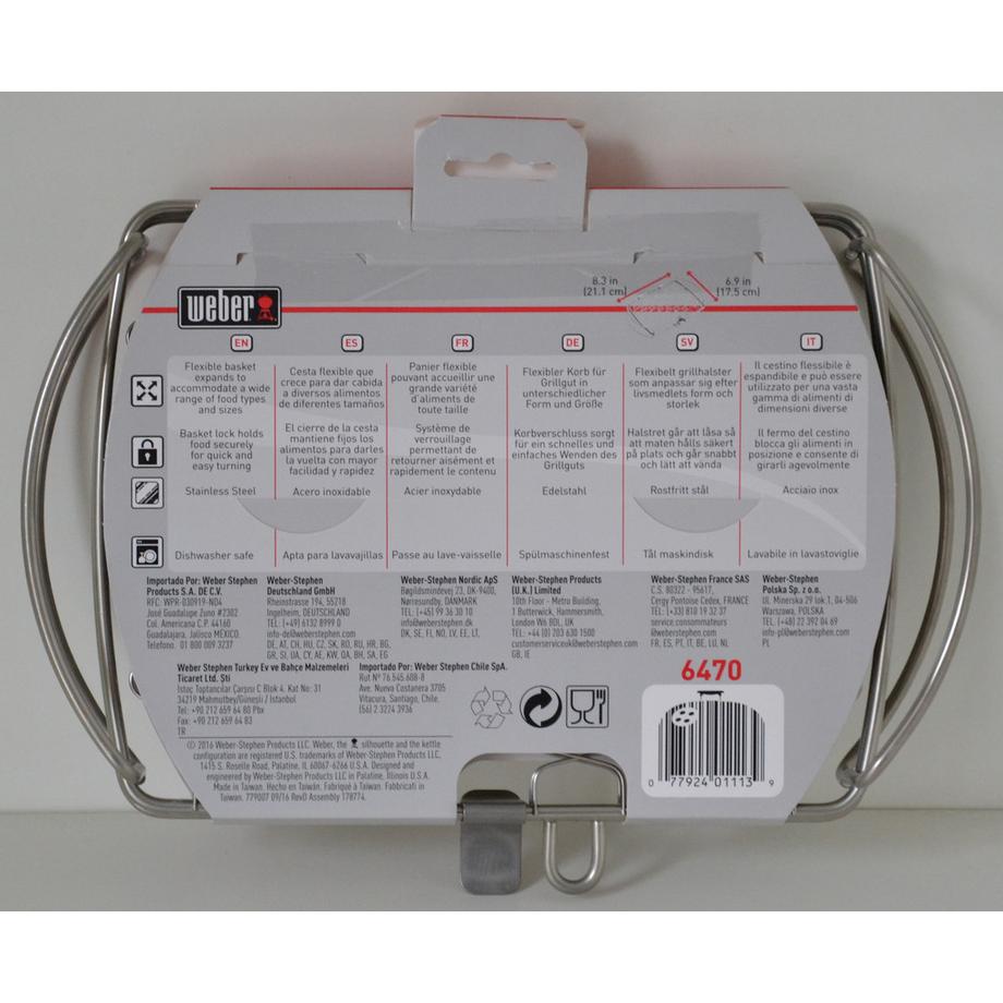 WEBER  Fisch- und Gemüsehalter klein 