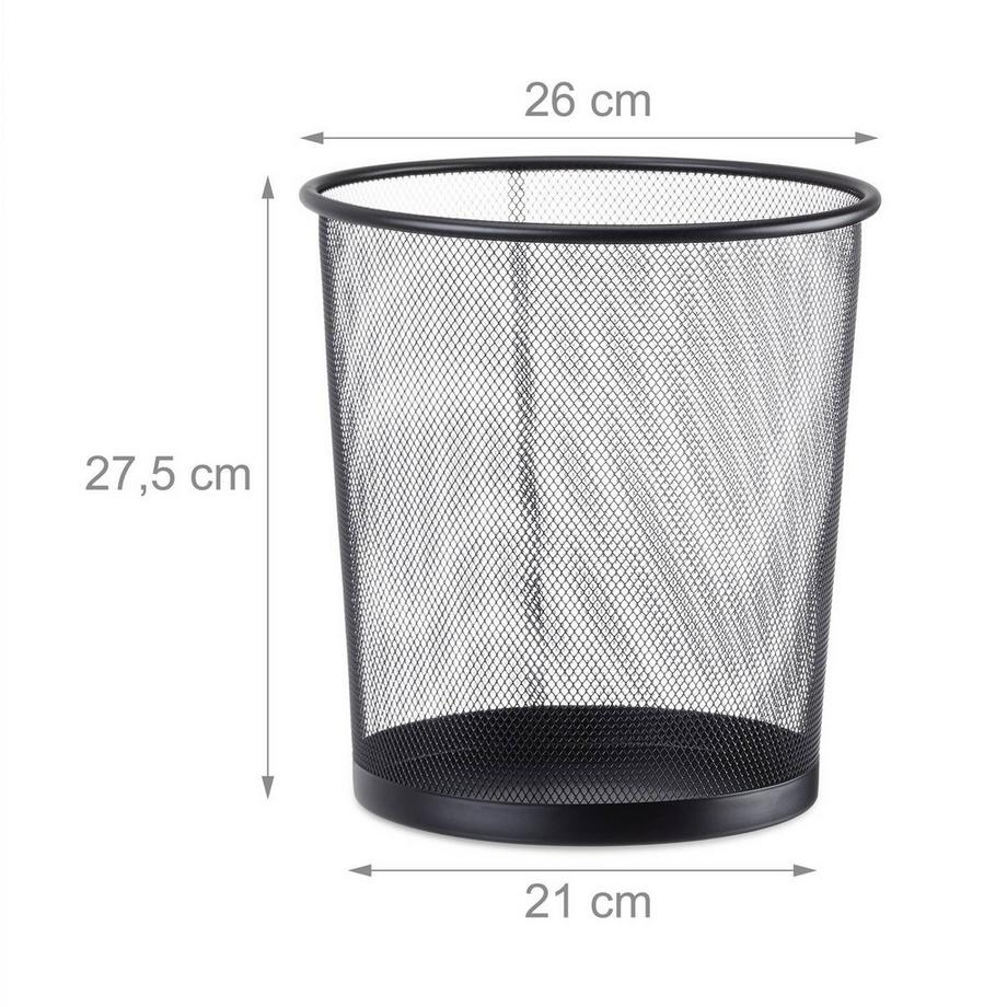 B2X Cestino rotondo in metallo  
