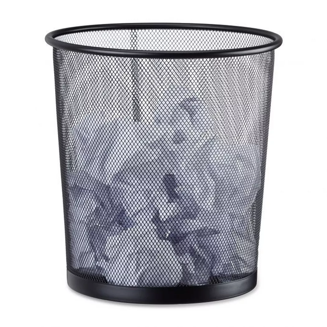 B2X – Runder Papierkorb aus Metall, 27.7CM