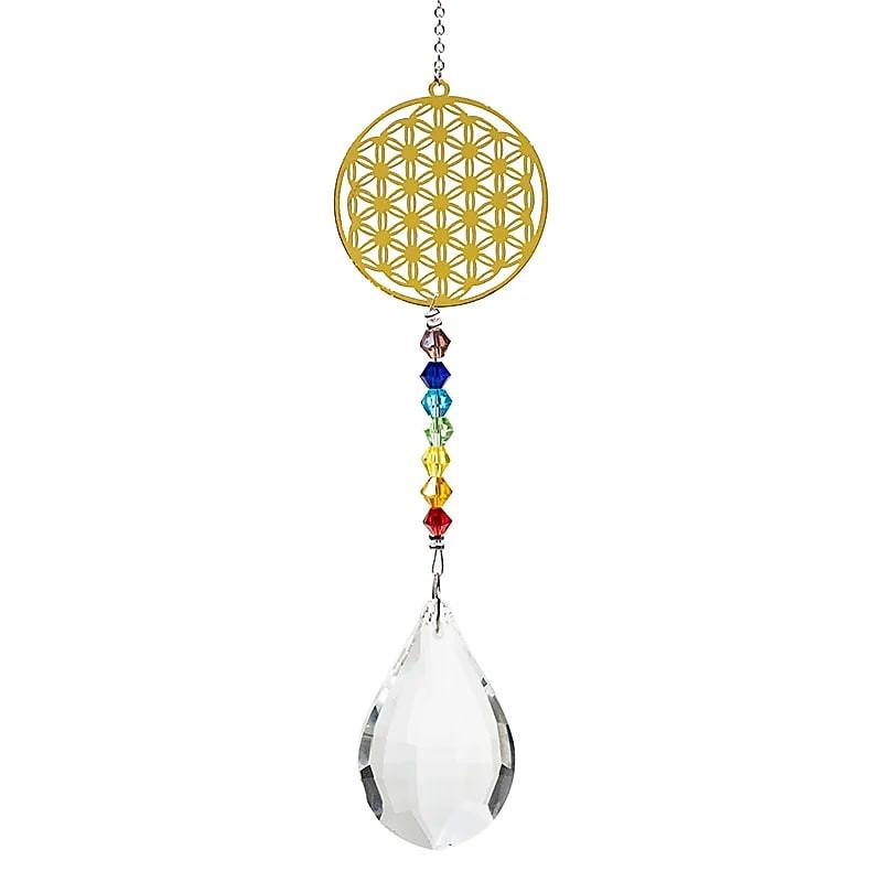 Image of Feng Shui Chakra-kristall-anhänger, Blume Des Lebens Unisex ONE SIZE