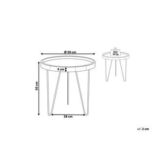 Beliani Tavolino en Legno di Java Industriale BONDISS  