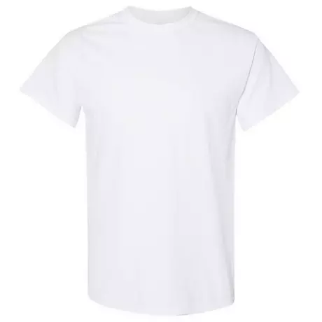 Gildan Tshirt à manches courtes en coton lourd pour s  Blanc
