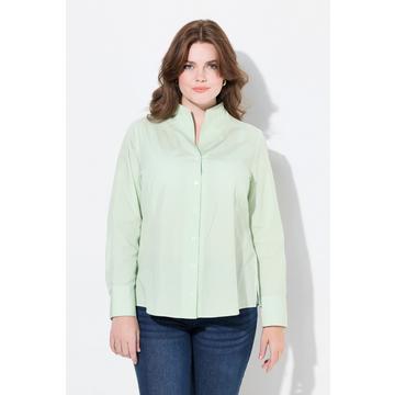 Chemisier rayé, col calice, manches longues