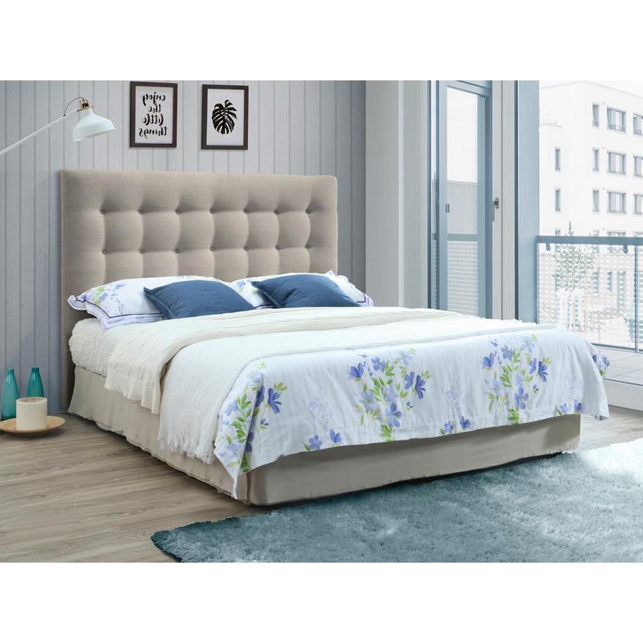 Vente-unique Testata capitonné 1 in Tessuto FRANCESCO  