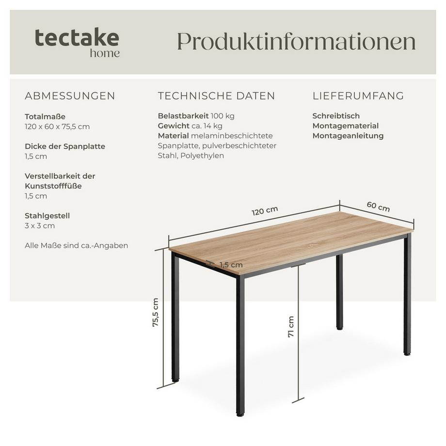 Tectake Schreibtisch Vanport  
